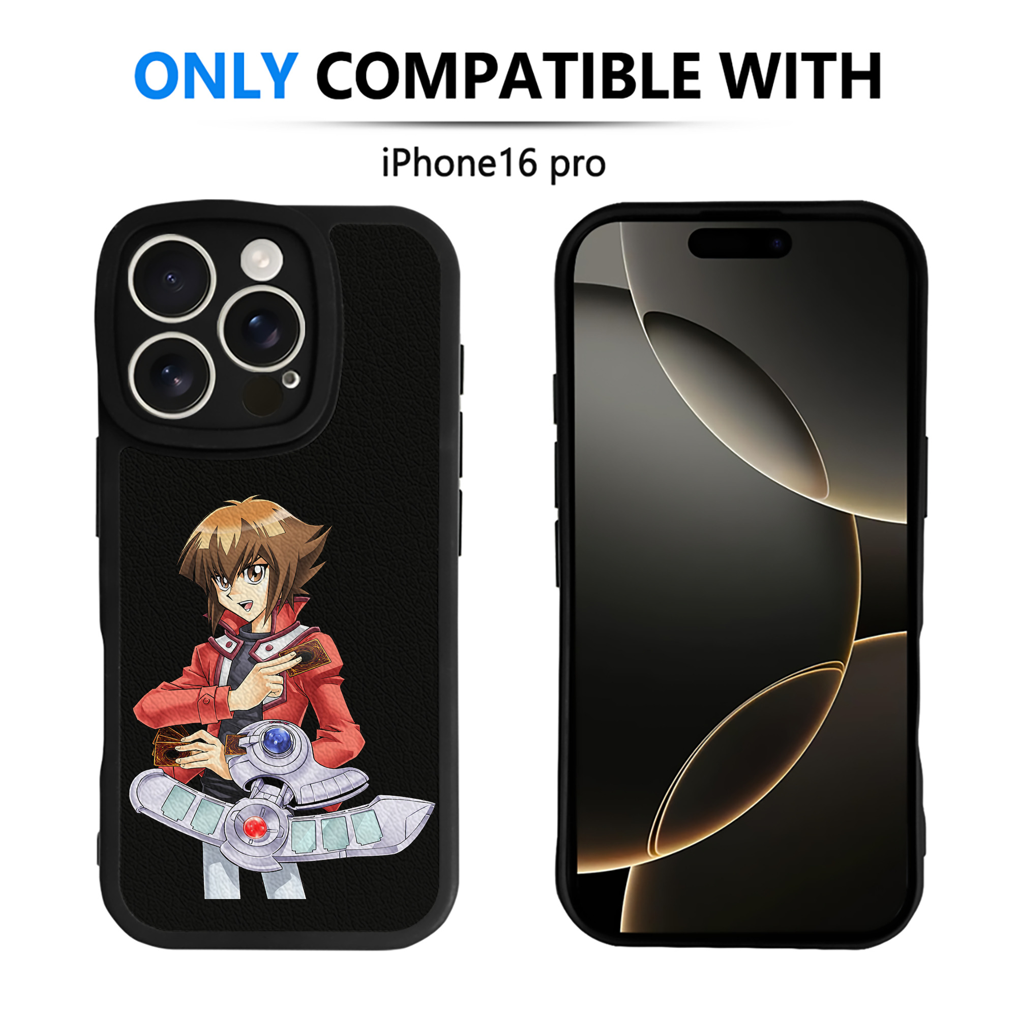 遊☆戯☆王 Yu-Gi-Oh! 【iPhone 16シリーズ対応】シリコンスマホケース（レザー調） 材質：シリコン